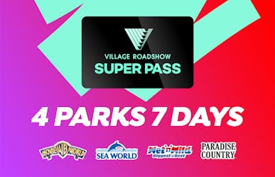 7 dias Super Pass: Warner Bros. Movie World, Sea World, Wet’n’Wild e Paradise Country